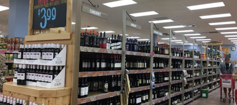 Trade Joes Wine Section at Store in San Francisco