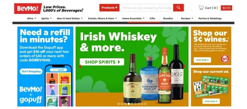 Website of BevMo